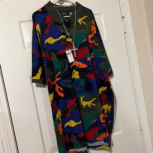 Mens camouflage polo 4xlt